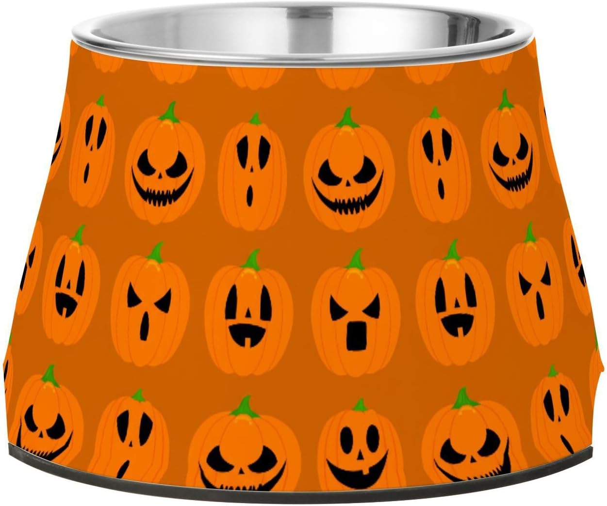 Pumpkin Halloween Pet Bowl Elevated Dog Bowls with Stainless Steel, Raised Dog Bowl for Comfortable Feeding and Easy Cleaning, for Pets.23301007