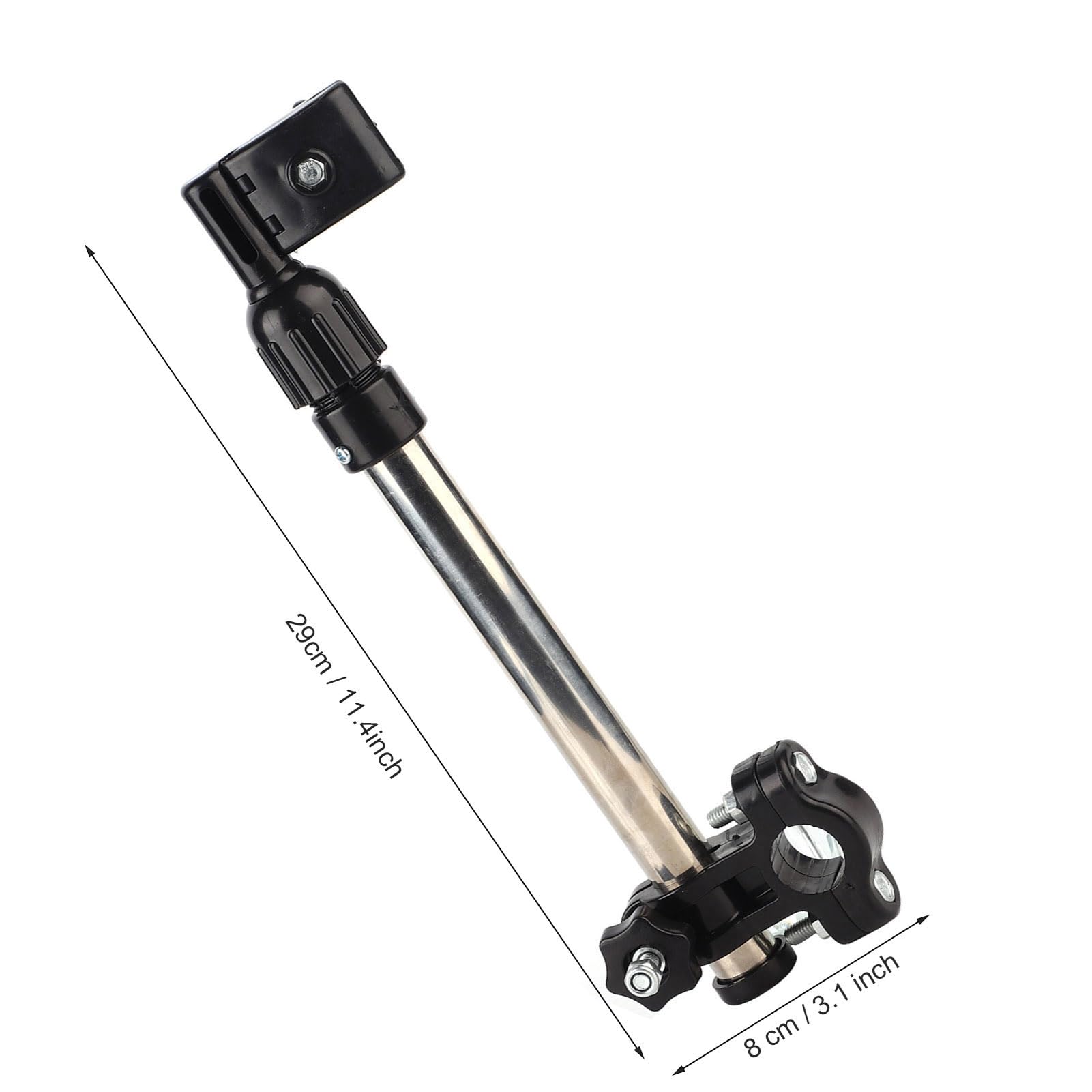 Stainless Steel Bicycle Wheelchair Stroller Pram Stretch Umbrella Support Holder Mount Stand - Image 3
