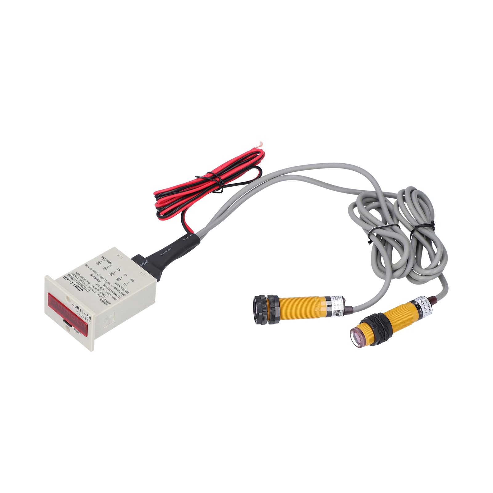 Induktiver Digitalanzeigezähler Jdm11 6h Elektronisches Zählwerkzeug mit drei Zählmethoden, breites Zählen für industrielle Automatisierung, Textilmaschinen (DC12-24V)