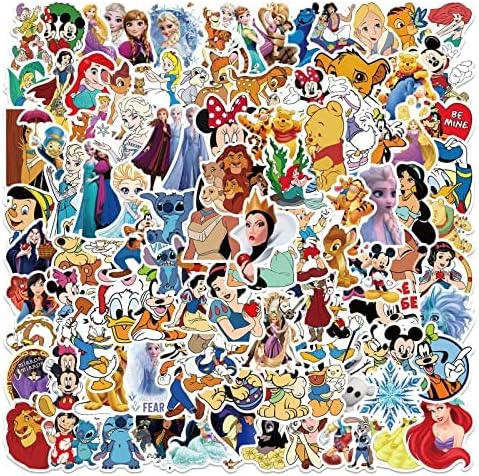 100 sztuk winylowych naklejek na butelki z wodą, bagaż, deskorolkę, zderzak, album kolekcjonerski, kubki, naklejki na prezent dla dzieci, nastolatków, dorosłych