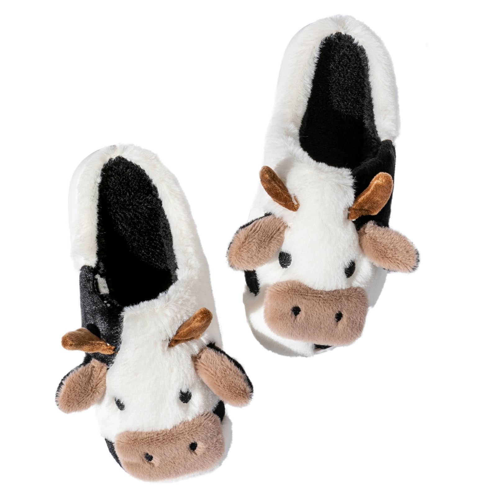 Fadezar Pantofole Donna Squalo/Mucca Ciabatte Donna Uomo Peluche Calde leggere Morbide Comode e Antiscivolo Ciabatte Invernali