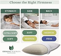 Vista 2 de All Natural almohada de látex con cubierta de algodón orgánico