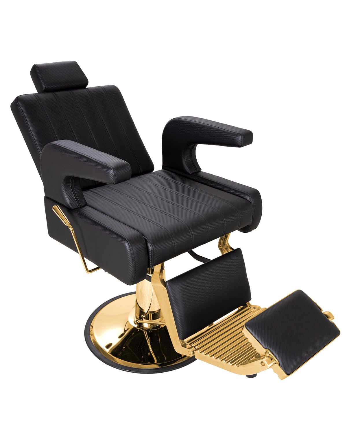 IJIALIFE Salon Barber Chair for Hair Stylist, Reclining Beauty Chair with Heavy Duty Hydraulic Pump, 360° Swivel Hair Styling Chair for Barbershop