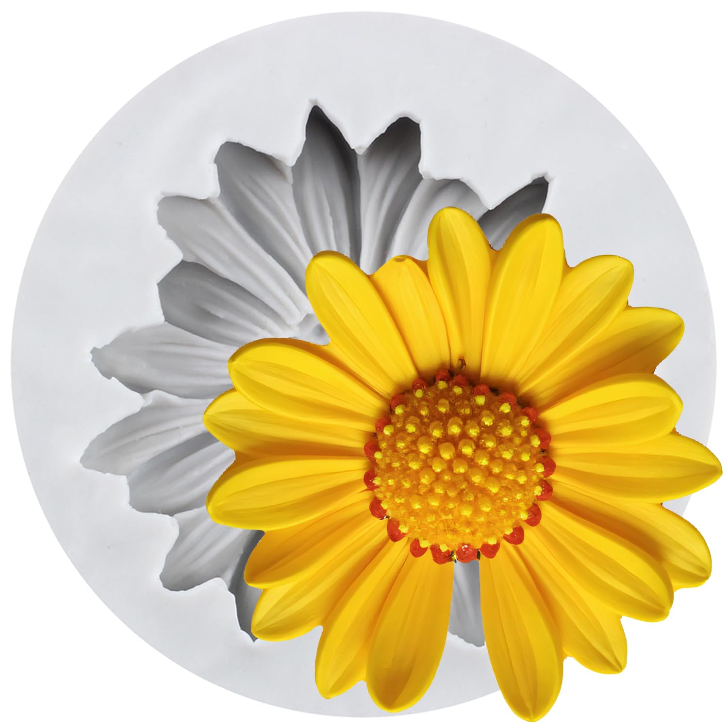 Sijiangmold Chrysanthemum Flower Silicone Mould Daisy Flower Fondant Mould