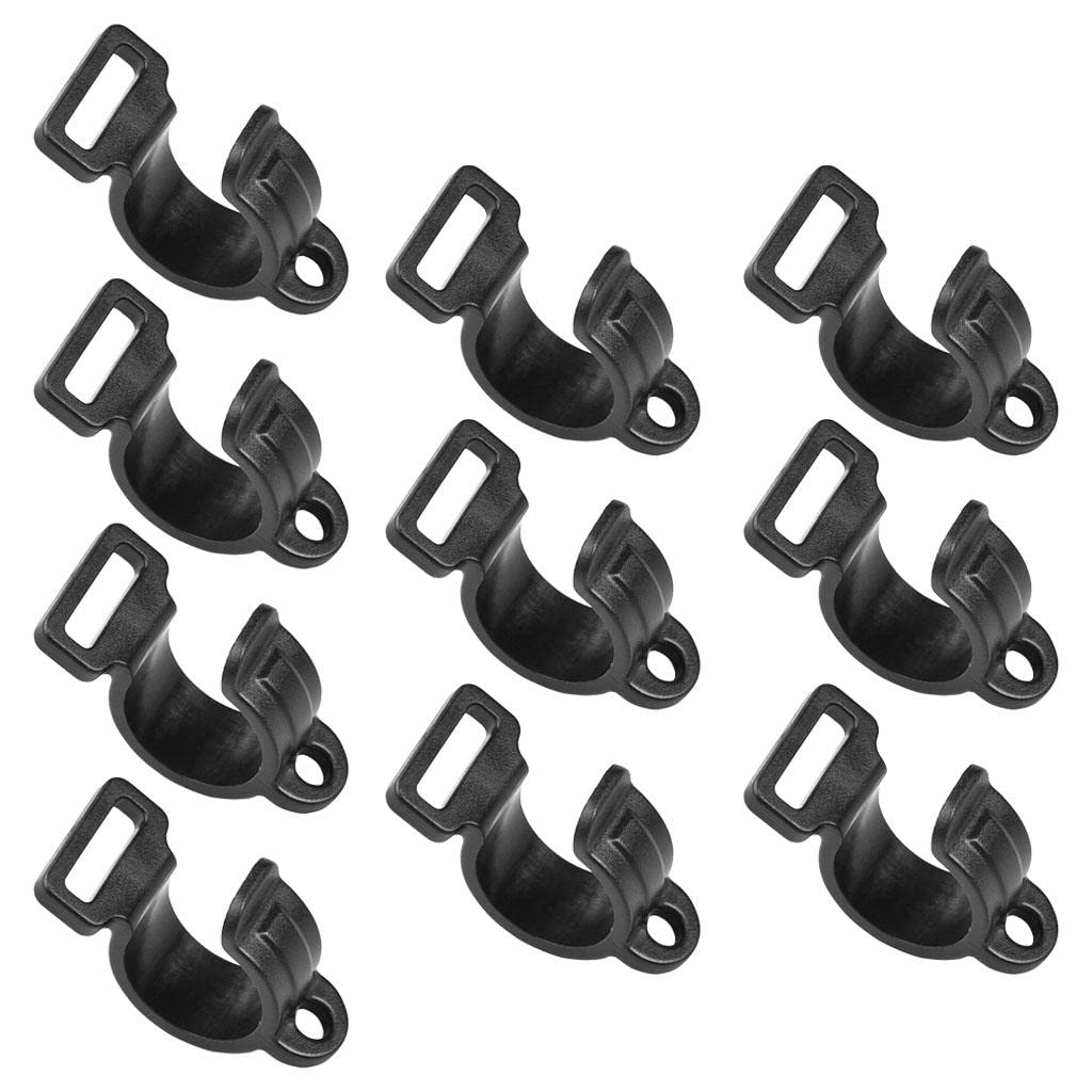 10x Awning Lights Camping Clips Hanging Tablecloth Wind Rope Tent Clamp 19x20x12mm,Type C 10 pcs