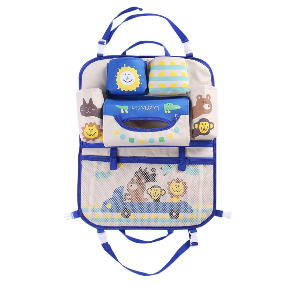 HomDSim Cartoon Car Seat Back Organizer Storage Bags Hanging Car Organizer Bags Pocket for Kids Children (Travel)