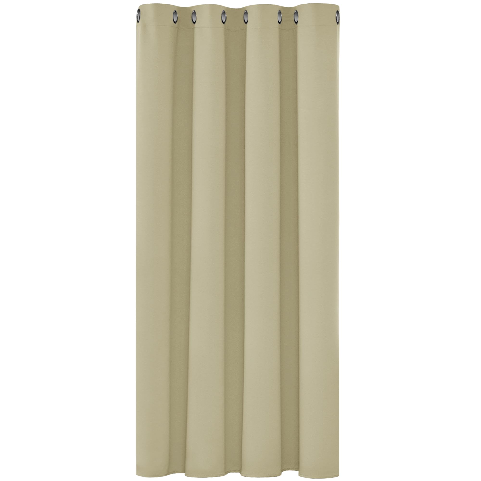 Deconovo Door Curtian Thermal Room Divider Curtain 118"x84" Beige 1 Panel