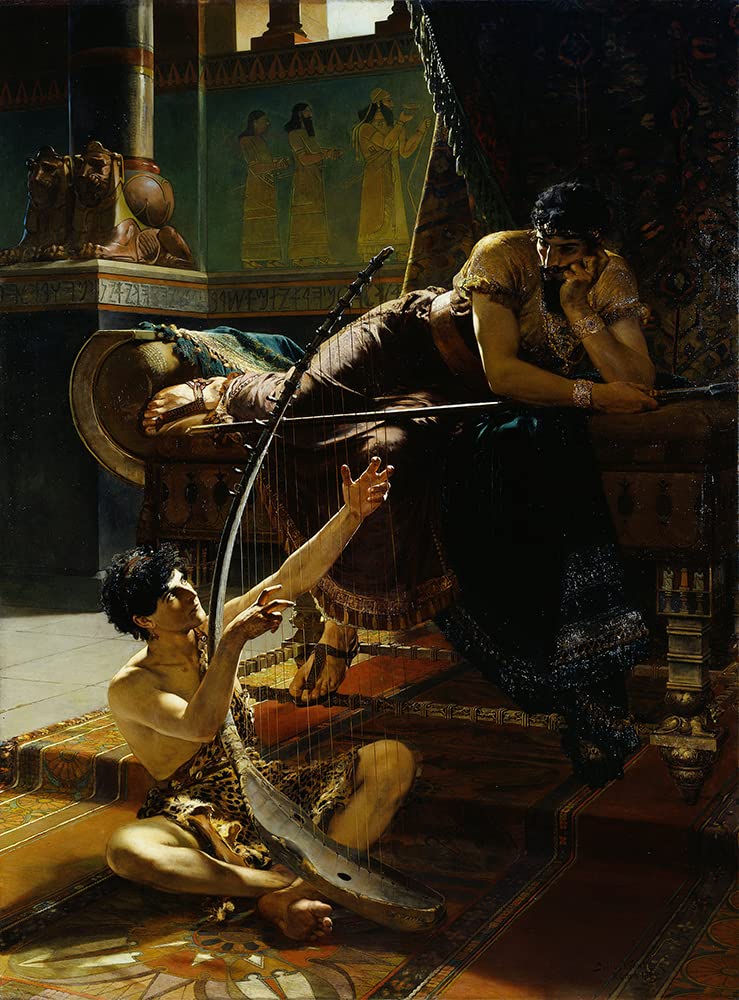 Amazon.com: ArtDirect David and Saul (1885) 7x10 UnFramed Museum