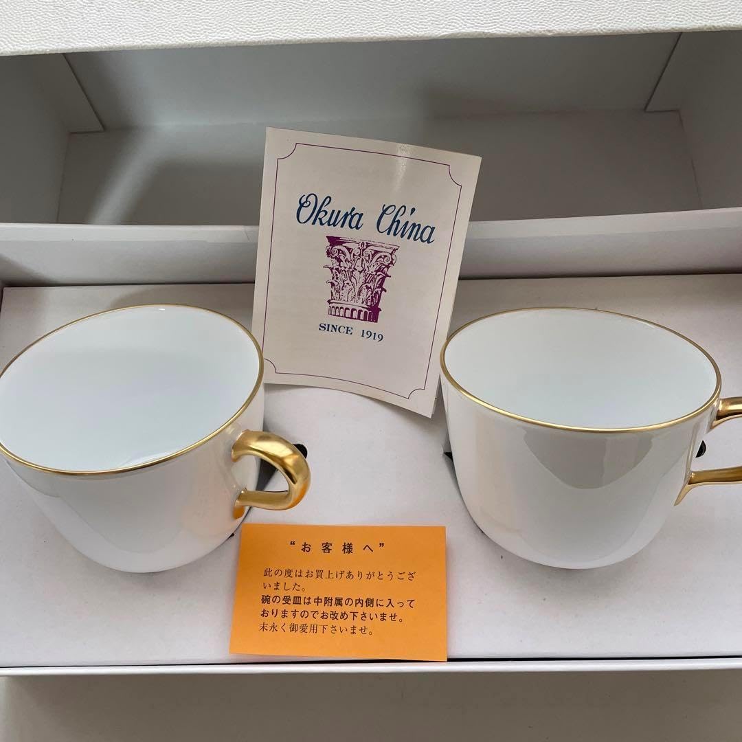 大倉陶園カップ＆ソーサ 2客セット