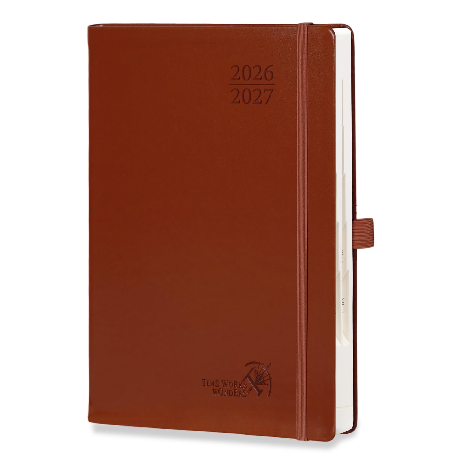 POPRUN 2026-2027 Academic Diary A Day Per Page A5 Hardback Daily Planner
