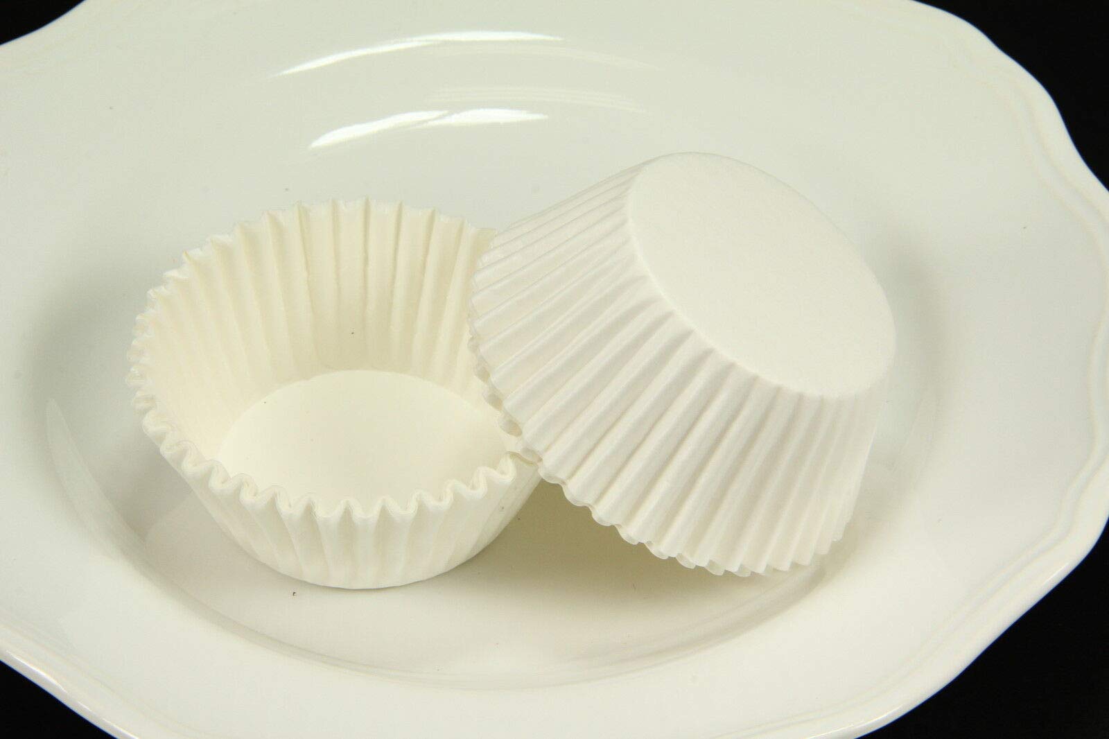 BIG BOX White Cup Cupcake Liners Standard Muffin Wrappers Premium Greaseproof & Sturdy Cupcake Papers for Baking