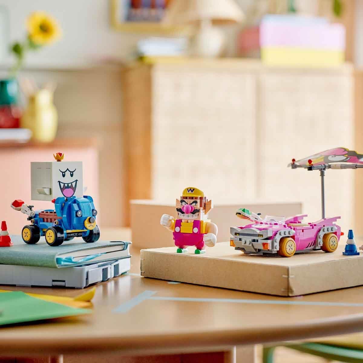 LEGO Super Mario: Mario Kart, Wario & King Boo, Interactive Toy incl. 2 Cars & 2 Figures for Play and Display - Image 2