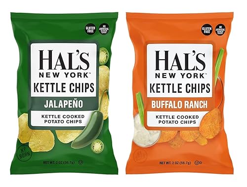 Miniatura 3 de Hal's New York Patatas fritas cocidas, variedad Sweet n' Spicy, 4 sabores, 2 onzas (paquete de 24)