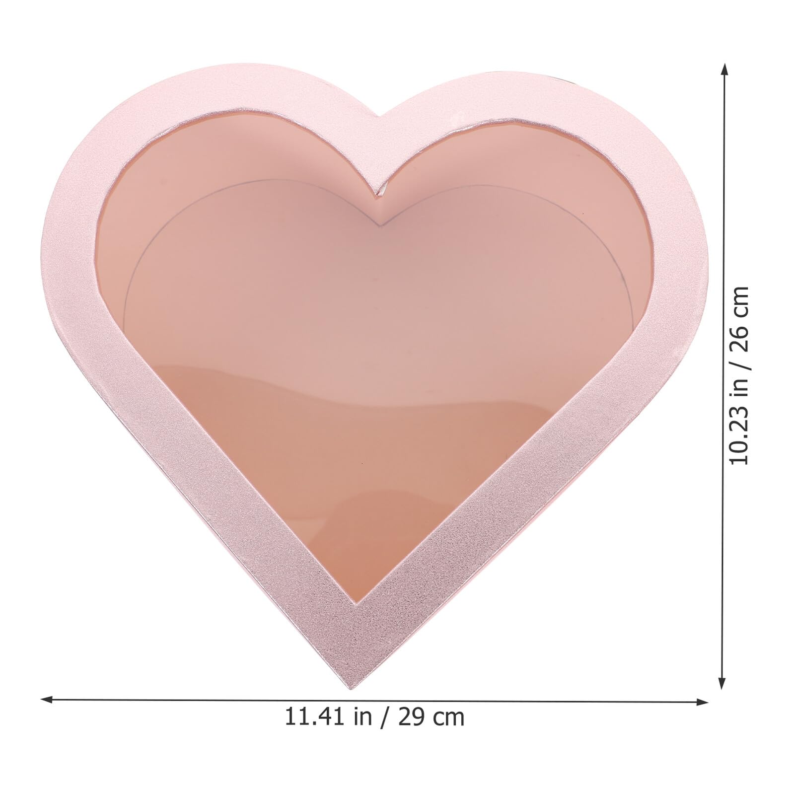 2pezzi Scatola per Fiori Forma di Cuore Scatola Regalo per Fiori per San di Imballaggio per Finestra Trasparente Adatta per Confezionare Bouquet e Regali