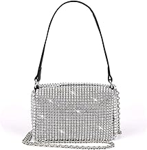 ELIOX Borsa STRASS a Mano e Tracolla da Donna - Borsetta Piccola Elegante - Pochette Da Sera e Cerimonia alla Moda