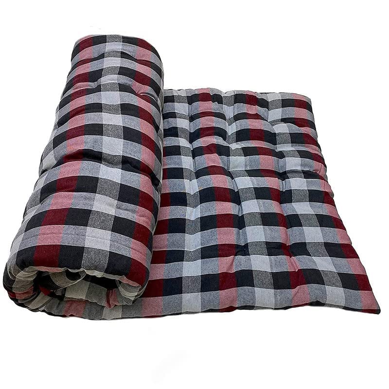 Box Type Soft Cotton Foldable Bed Mattress, Firm Gadda for Floor & Bed, Single Size Mattress (72 X 36)-picture-11