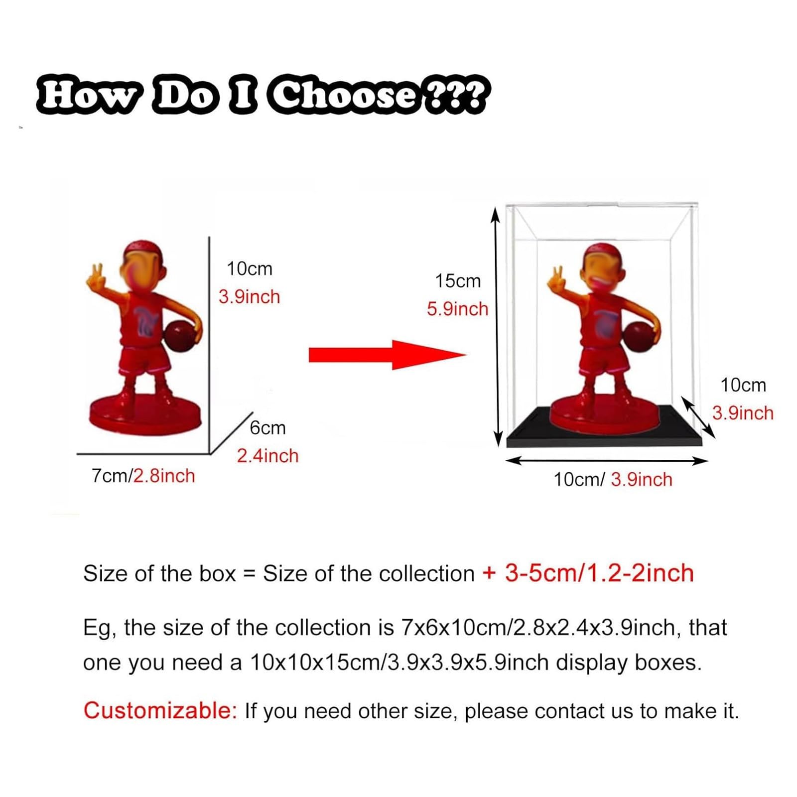 Amazon.co.jp: アクリルディスプレイケース 大型長方形アクリル