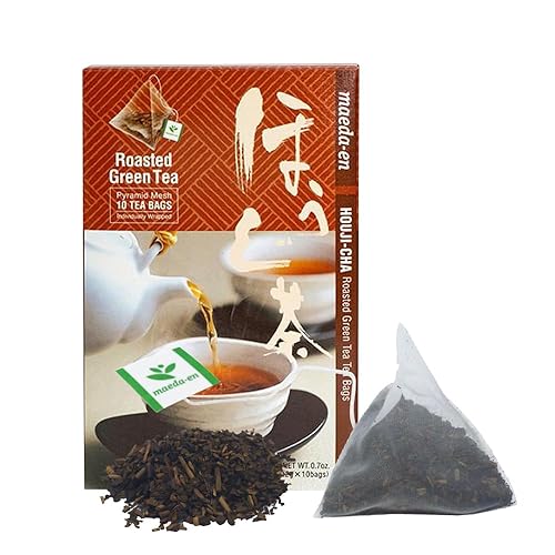 Miniatura 9 de MAEDA-EN Té verde de arroz asado Genmai-cha prémium con matcha, 10 bolsas de té de origen japonés, hojas de té verde envueltas individualmente, 1