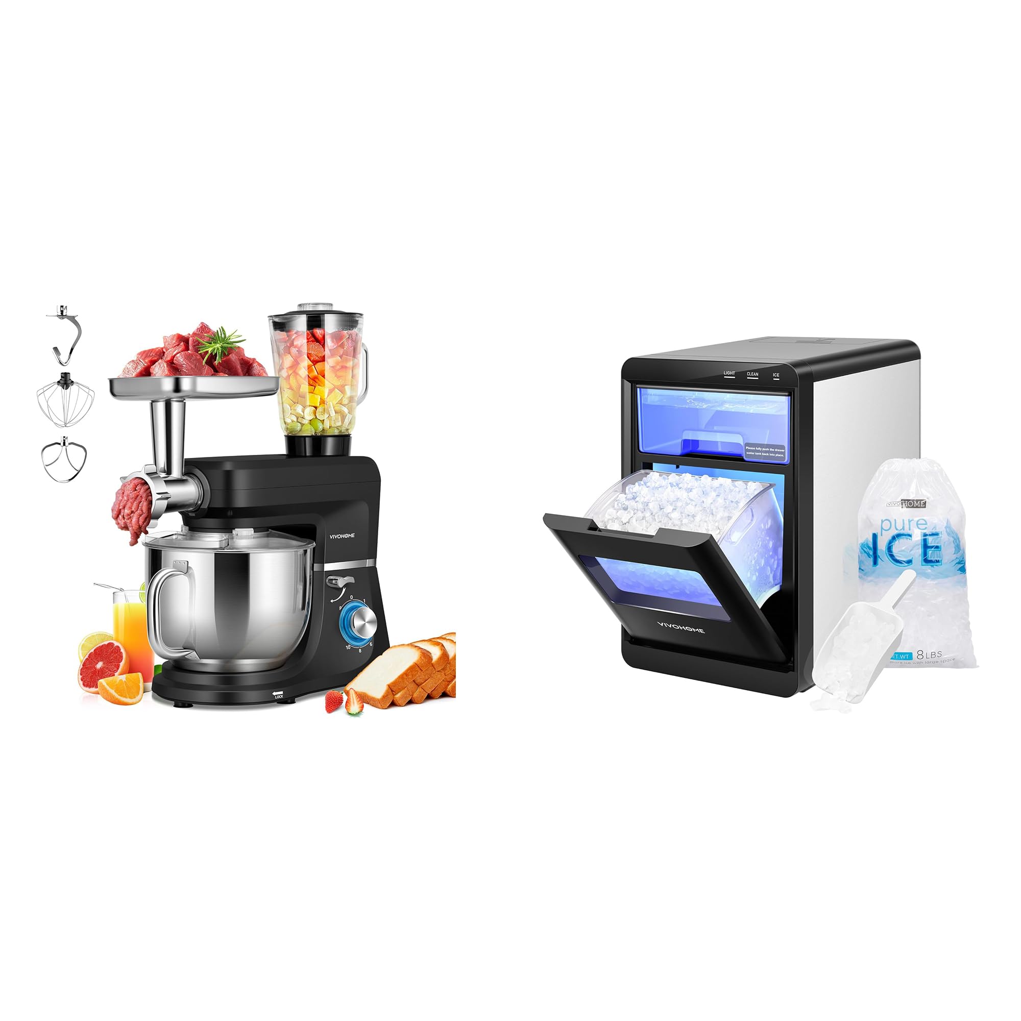 Amazon.com: VIVOHOME 3 in 1 Multifunctional Stand Mixer with