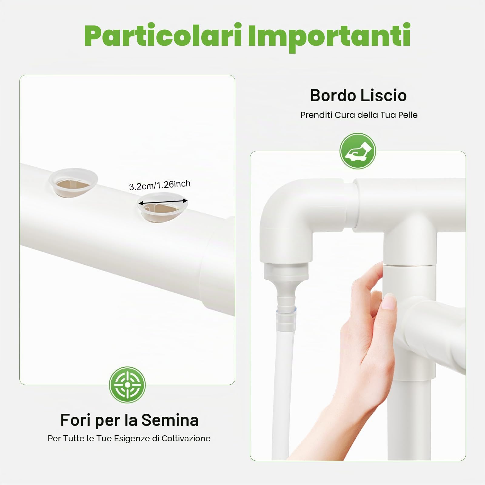 Futchoy Kit di Coltivazione Idroponica 108/90 Siti per Piante 3 Strati Piante Vegetali Giardino Cortile Terrazza, per casa, giardino e ufficio (99 Piante)