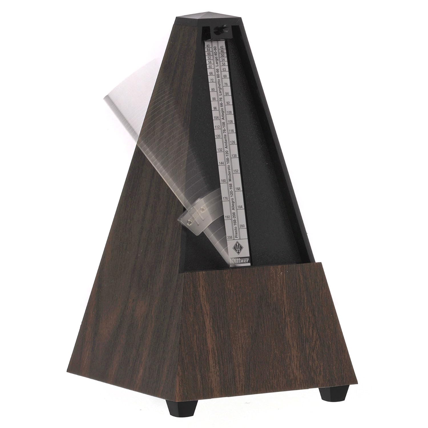 Wittner Métronome mécanique en noyer 804 K avec chiffon microfibre Keepdrum