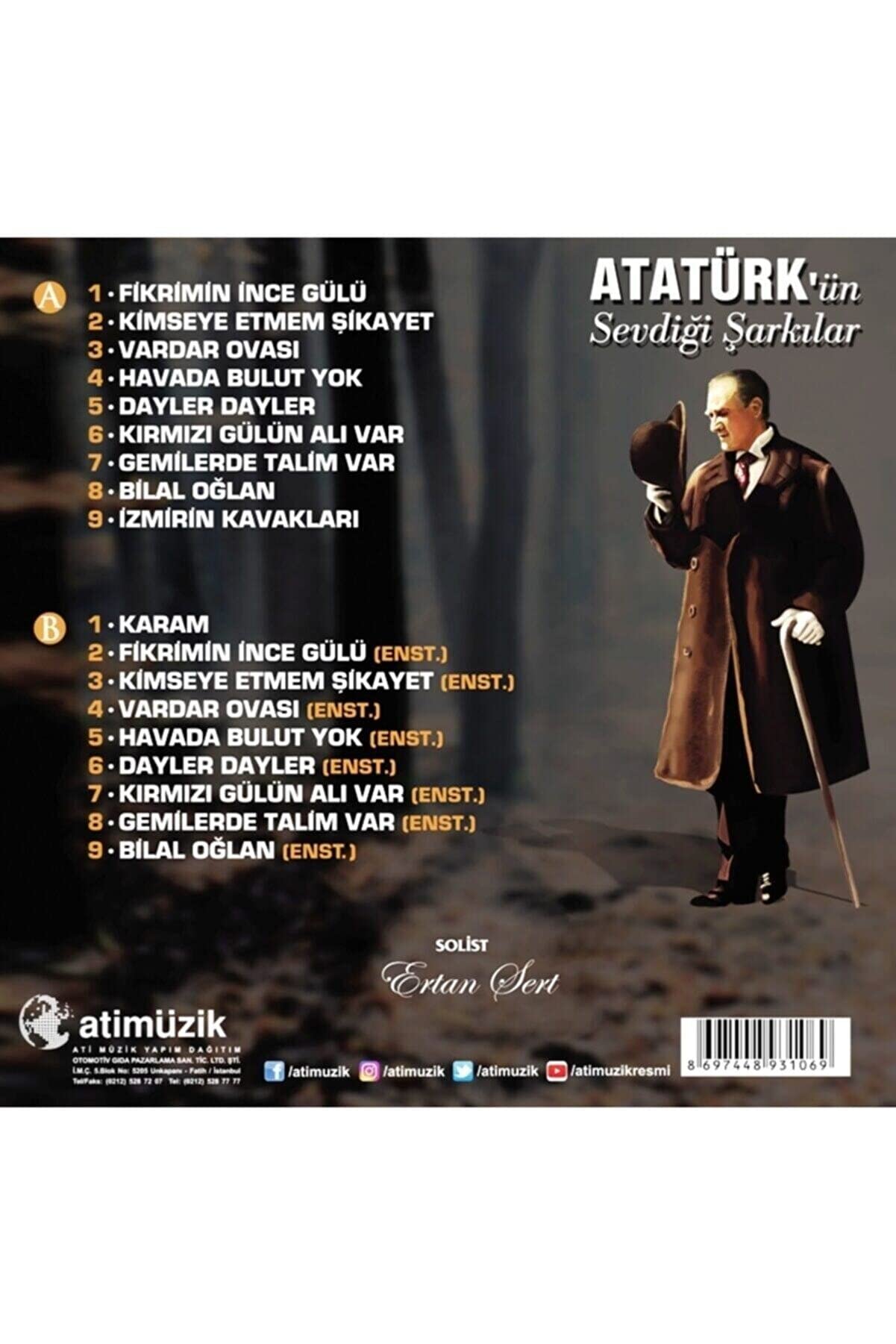 Atatürk’ün Sevdiği Şarkılar (Plak) (Vinyl) (Schallplatte) 33'' Long Play
