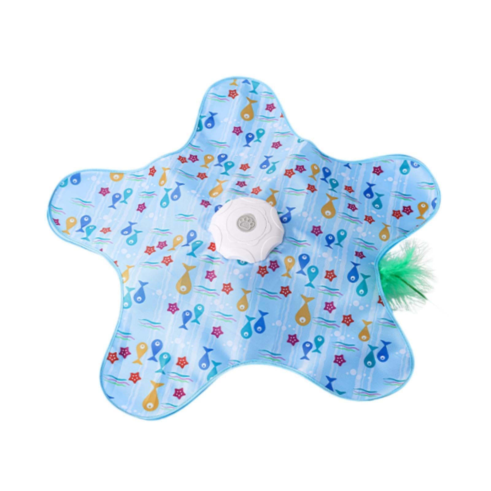 Sharplace Juguete Interactivo para Gatos, Divertido Pateador de Ejercicio, Juguete para Gatos con Palo para Gatitos para de Gatitos, Adulto Aburrid, Azul