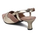 DRAG THE DEALS : Women’s Sandals Comfort Cushioned Footbed, Adjustable Straps, womens heeled sandals Lightweight Summer Slip-On Shoes for Casual & Travel sandals for women BROWN & GOLD, SIZE_37 gallery image