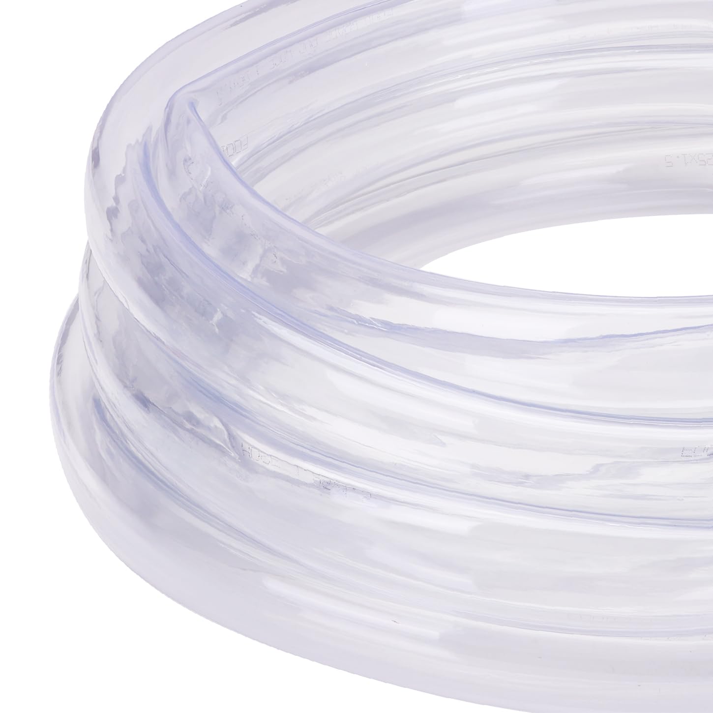 DERNORD Tuyau en PVC flexible en vinyle transparent de 3,8 cm de diamètre intérieur x 3,8 cm de diamètre extérieur de 7,6 m pour qualité alimentaire