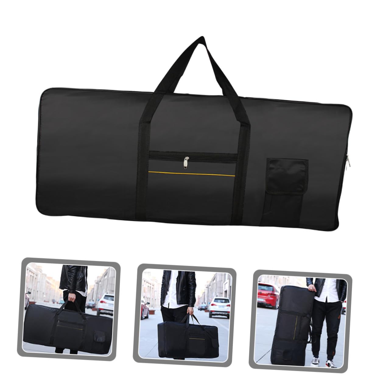PRETYZOOM Borsa Tracolla Leggera 61 Tastiera e Tasti per Elettronica Oxford Moda Regolabile, Design alla Portatile per Musicisti in Movimento