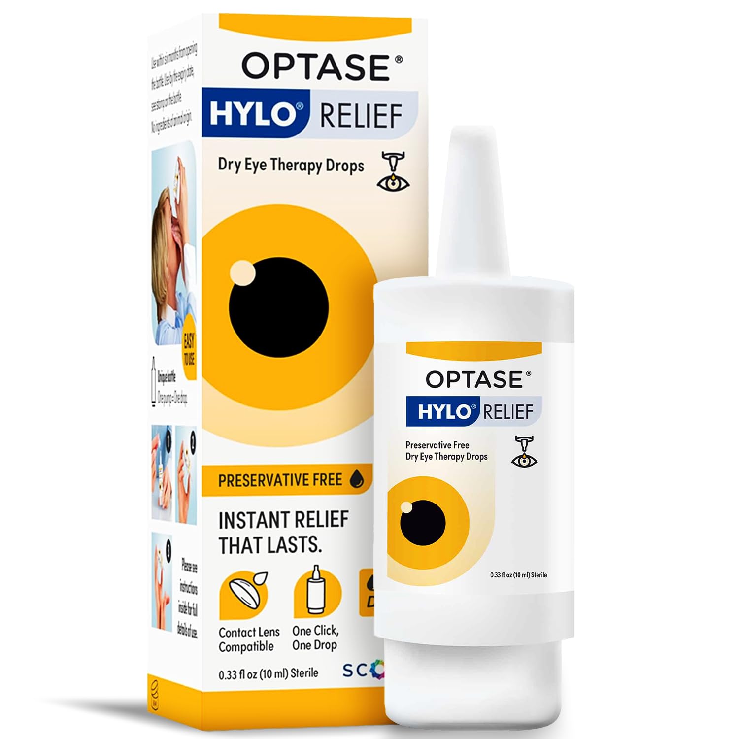 Optase HYLO Relief Dry Eye Drops - .33 Oz, 300 Doses