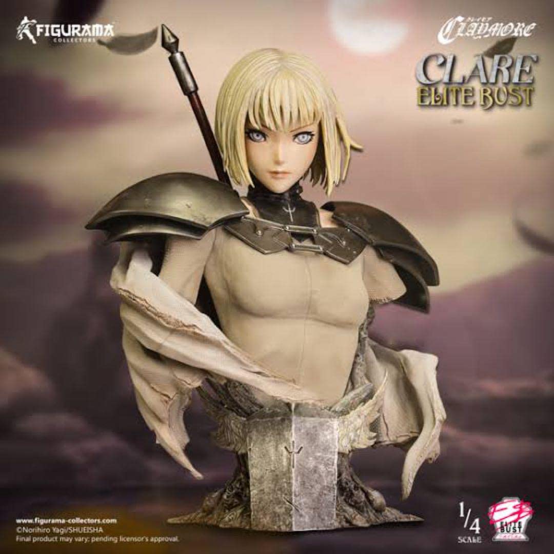 処分値段交渉歓迎クレイモアクレアとテレサ胸像ガレージキットフィギュアスタチュー CLAYMORE』クレアとテレサの1/4スケールのバストアップフィギュアが