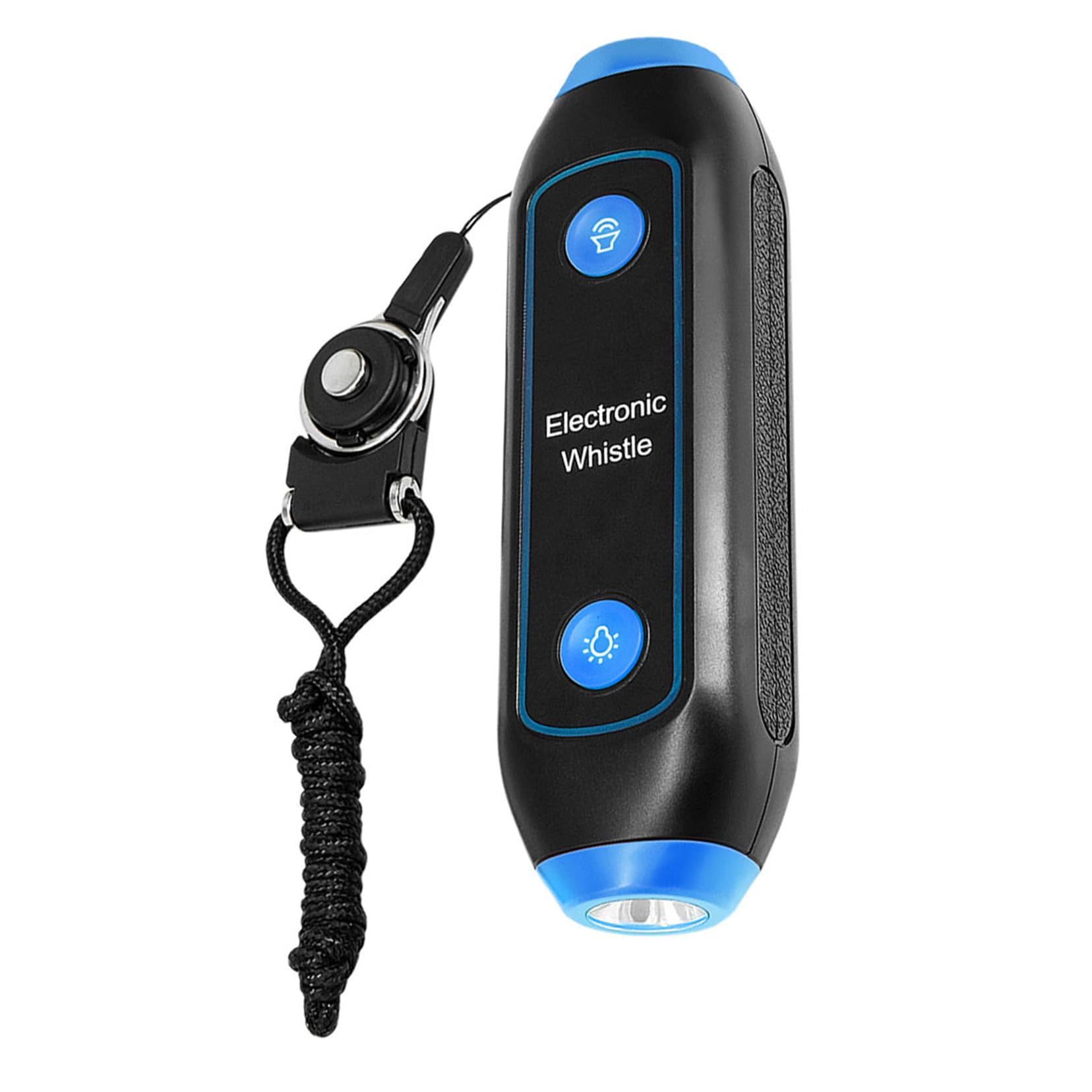 Healeved Sifflet Électronique D’Arbitre avec Cordon Bleu Multifonction Lampe Sos Portable pour Entraîneurs Enseignants Sécurité Plein Air Sports Compétition