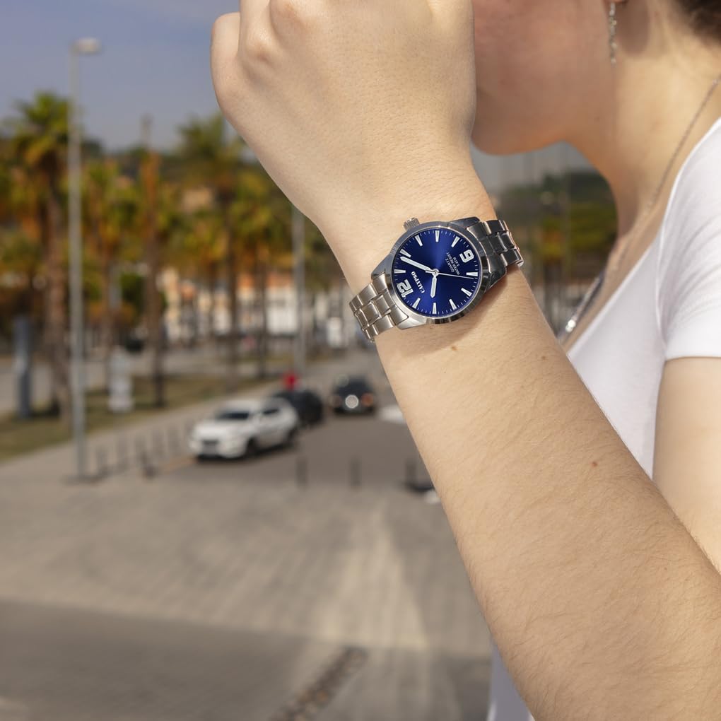 CALYPSO Reloj Mujer Analógico de Acero Inoxidable 316l Plateado | Movimiento de Cuarzo, Cristal Mineral de Alta Resistencia, Resistente al Agua 5 ATM K5867/3, Basic