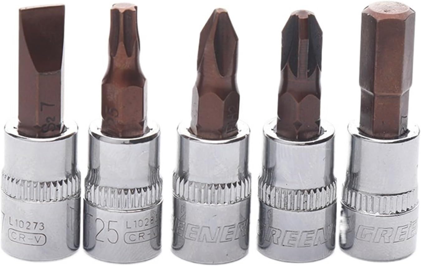 AVIMYA 1Pcs Torx Hex Phillips Slotted Bit Socket Screwdriver Torx Star Socket Bit 1/4" Square Impact Driver Wrench Tool (Color : 1 4-T40)