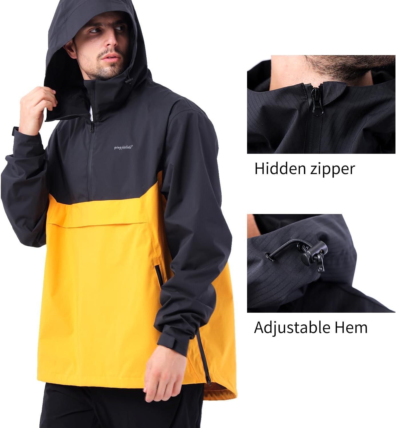 Veste Randonnée Homme Veste 3-en-1 Homme Alpinisme Hiver - Softshell Détachable Imperméable Vetement Outdoor Softshell