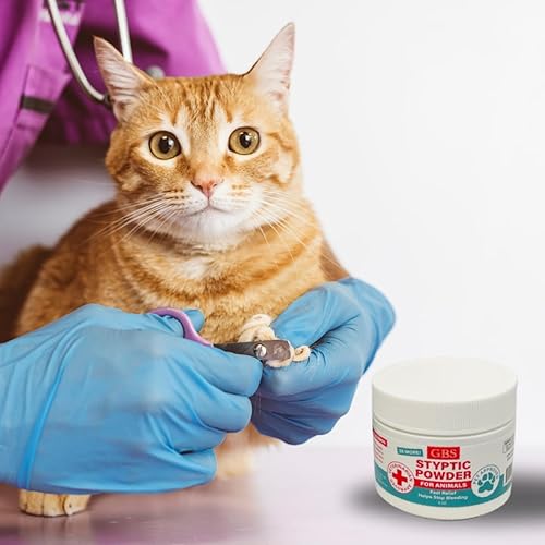 Vista 10 de Polvo estíptico de 5 onzas para perros, gatos y pájaros detiene el sangrado, coagulación rápida de la sangre para cortar uñas, cortes menores