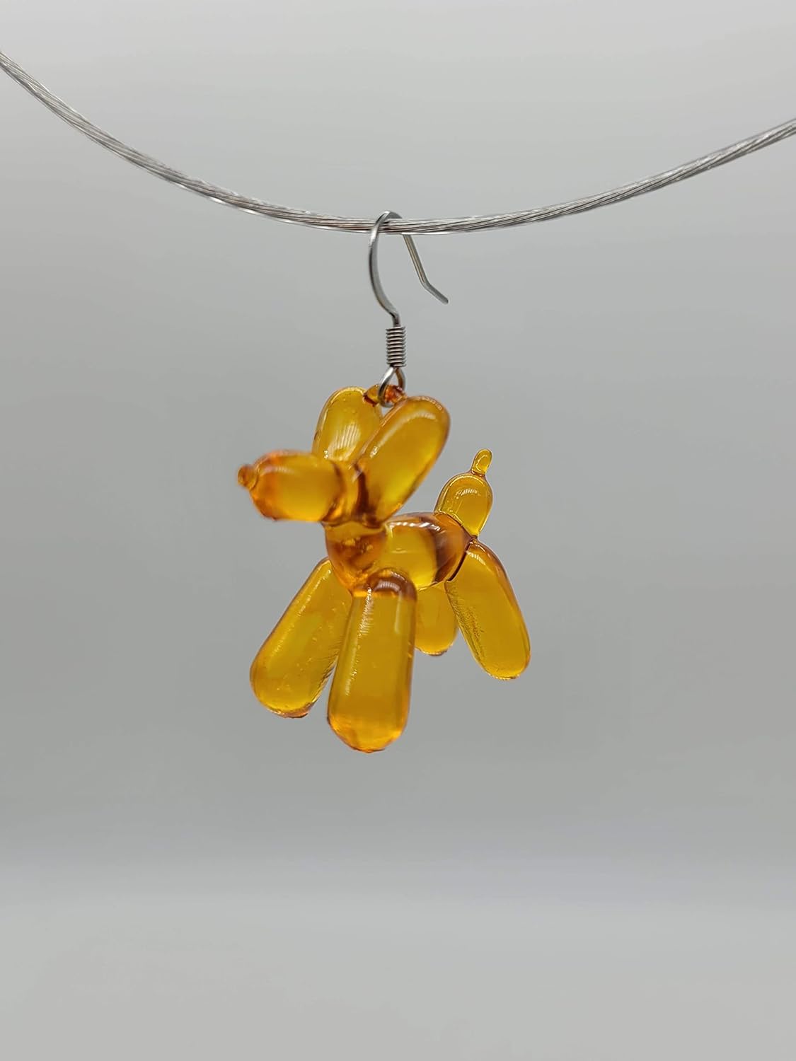 Balloon Dog Resin Earrings