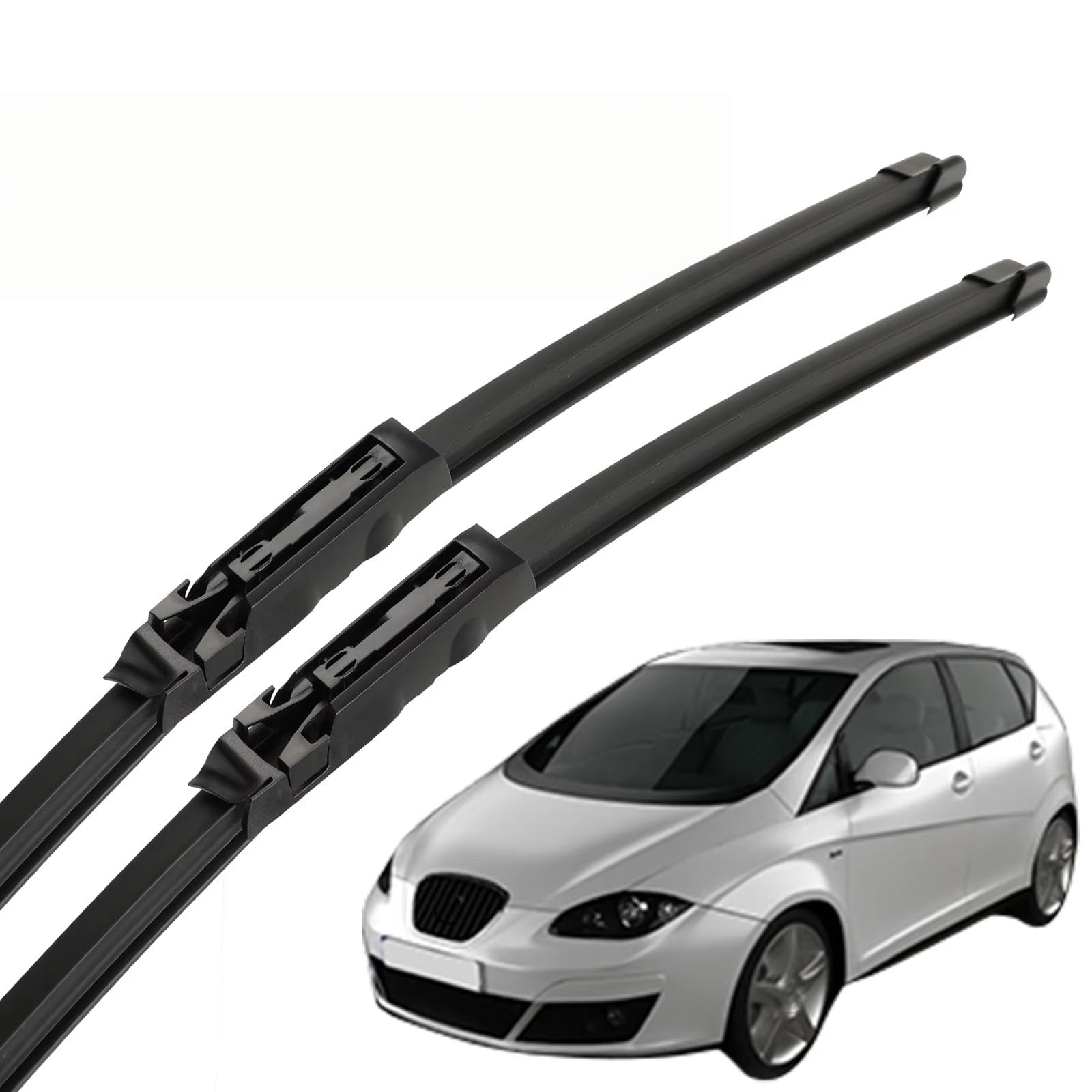 PAPEP Windscreen Wiper Blades for Seat Altea 2004-2015 26"+26", Front Replacement Wipers OEM Quality Water Repellent Rubber Automotive Windshield