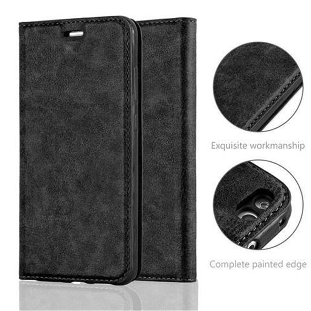 Cadorabo Custodia Libro per Huawei P10 in BRUNO PIETRA - con Funzione Stand e Chiusura Magnetica - Portafoglio Cover Case Wallet Book Etui Protezione