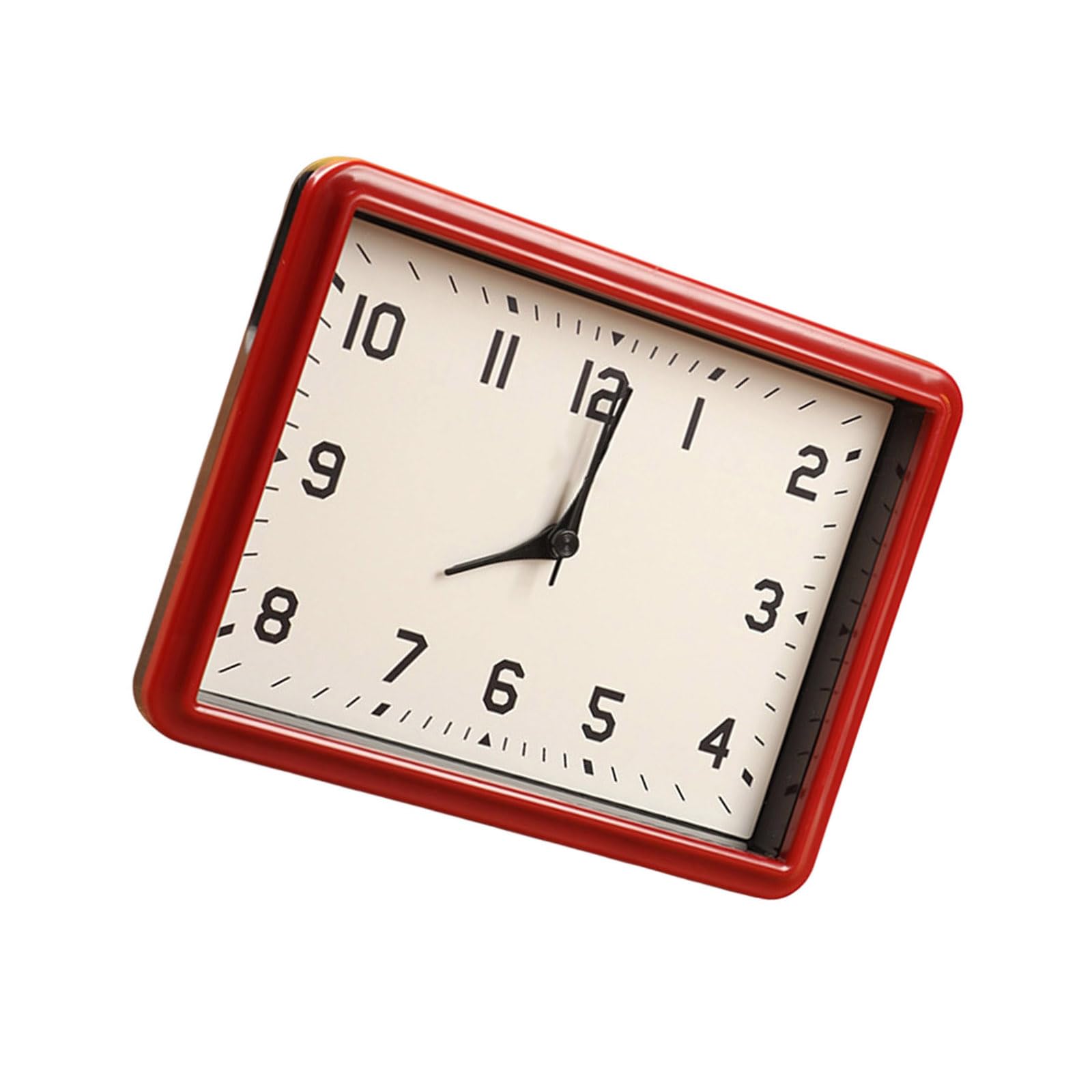 Limtula Bedroom Not Ticking Desk Clock with Quiet Mechanism Big Numerals Display Minimalists Battery Operated Analog Alarm Quiet Bedside