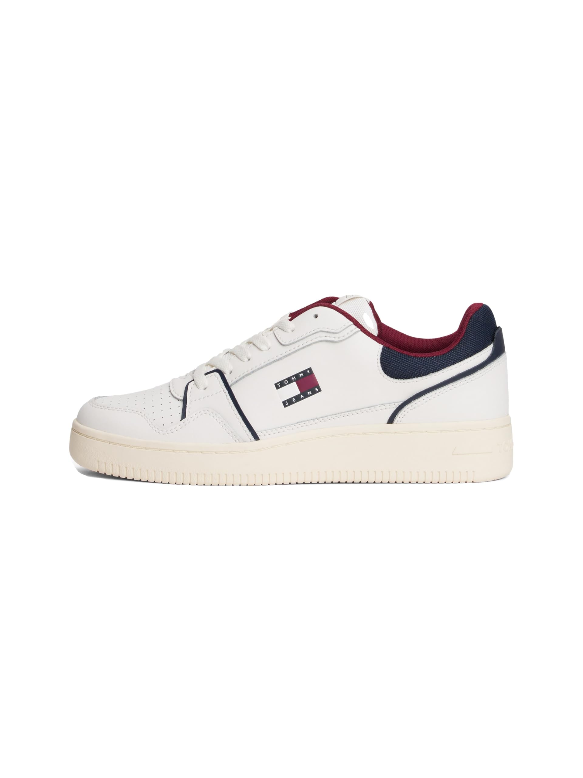 Tommy Jeans Men's TJM Retro Basket Em0Em01610 Low Top, Blue (RWB), 9 UK