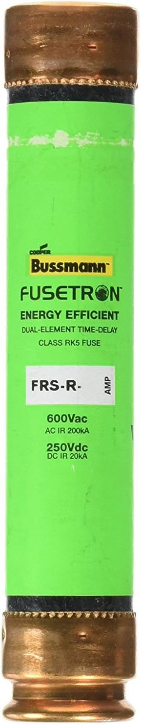 COOPER BUSSMANN FRS-R-20 FUSE, 20A, 600V, TIME DELAY