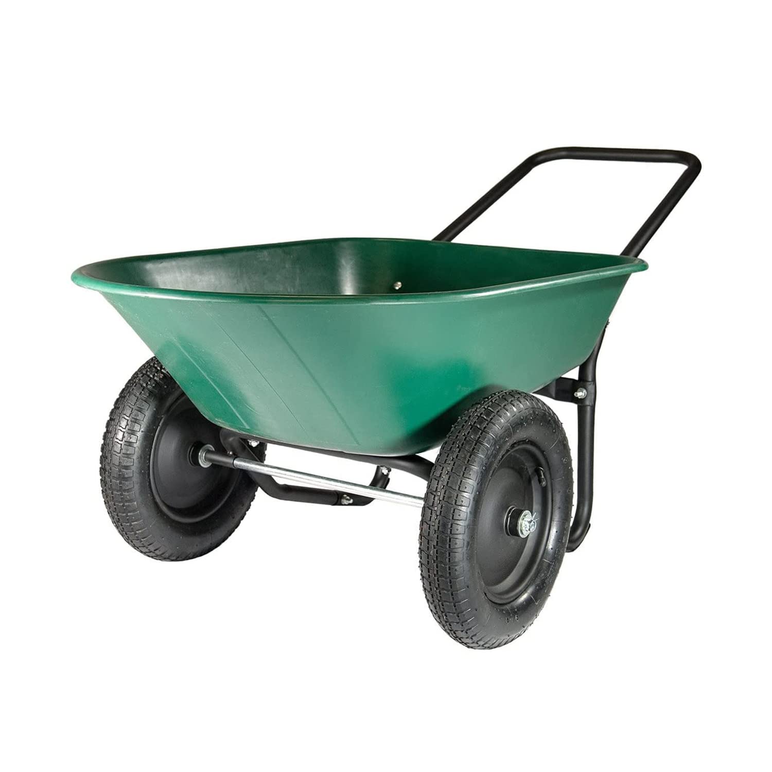 Buy Marathon 70007 5 cu ft. Green & Black Poly Wheelbarrow Yard Rover