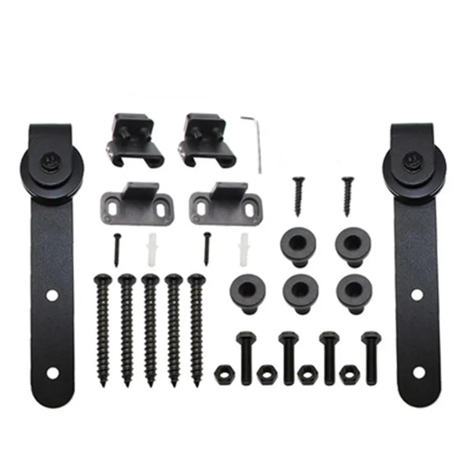 Barn Door Spacer Door Sliding Barn Household Working Wood Track Hardware Interior Cabinet Closet Hanging Rail Set