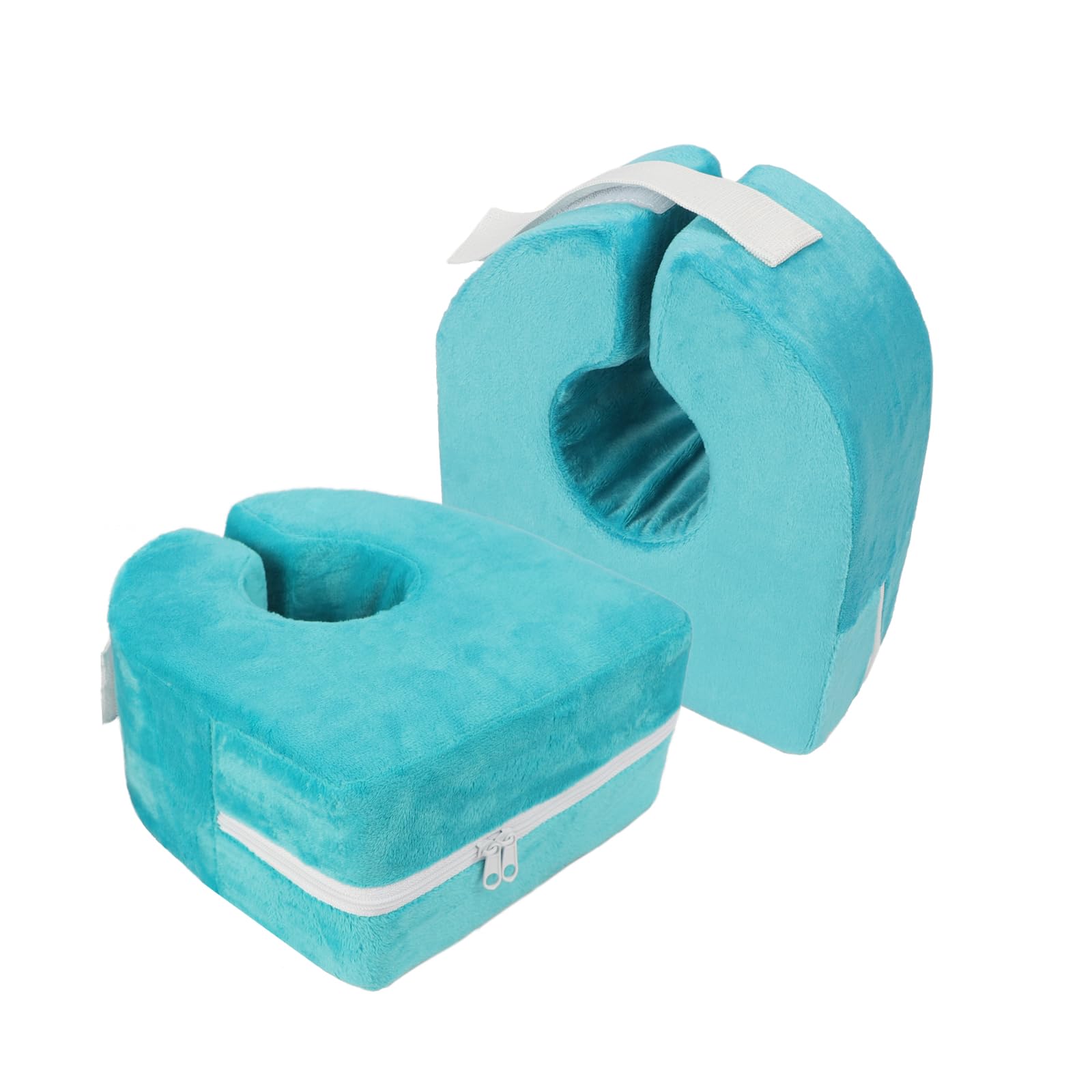 Cuscino per Tallone 2 Pezzi per Antidecubito, Cuscino per Supporto per Rialzo del Tallone della Caviglia Chirurgia Recupero del Piede Ciambella per il Sonno Resto per le Gambe per Pazienti Anziani Cos