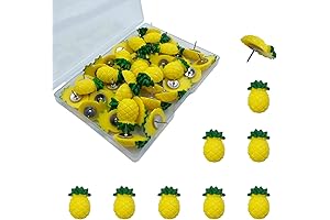 XQingmei Pineapple Push Pins: 40 Unique Fruit Push Pins for Creative Displays