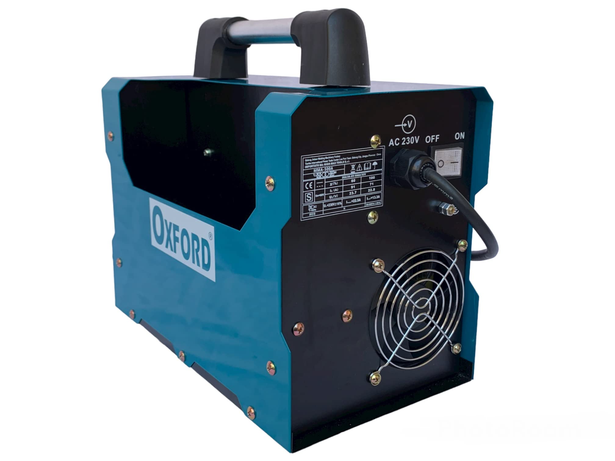 Saldatrice Inverter Ad Elettrodo 500 Ampere Saldatura Professionale Fabbro Saldatrice 500A Portatile Leggera con Display Digitale con Maschera e accessori