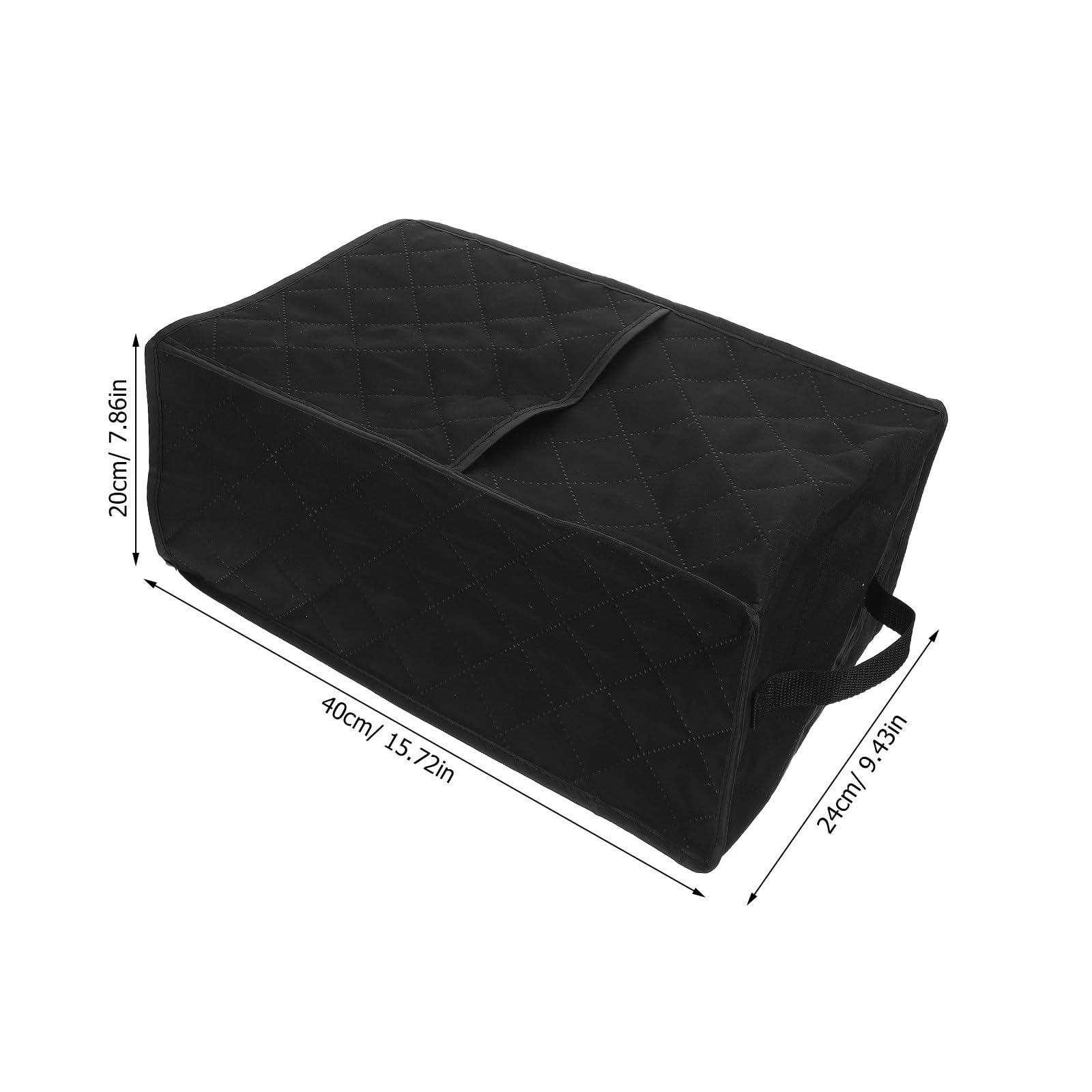 Abdeckung FüR Mixer Staubschutz for Mixer, Polyester, 15,7 x 9,4,8, Schutz for kleine Geräte, schwarze Abdeckung for Küchenmixer, Entsafter mit Taschengriff