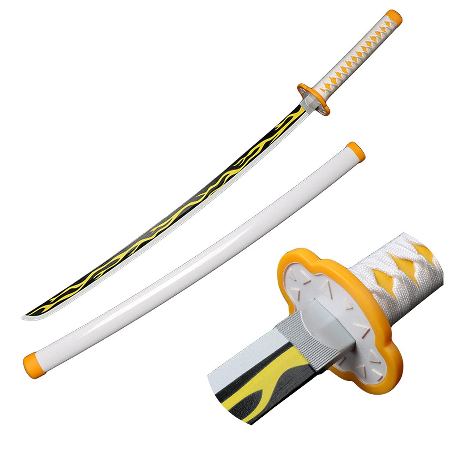 Wooden Katana,Japan Samurai Sword Letter Opener,Katana Sword,Swords For Kids,Weapons And Accessories,Demon Slayer COS Wooden Knife,Anime Props,Swords Weapons Party Costumes Birthdays Xmas Gifts